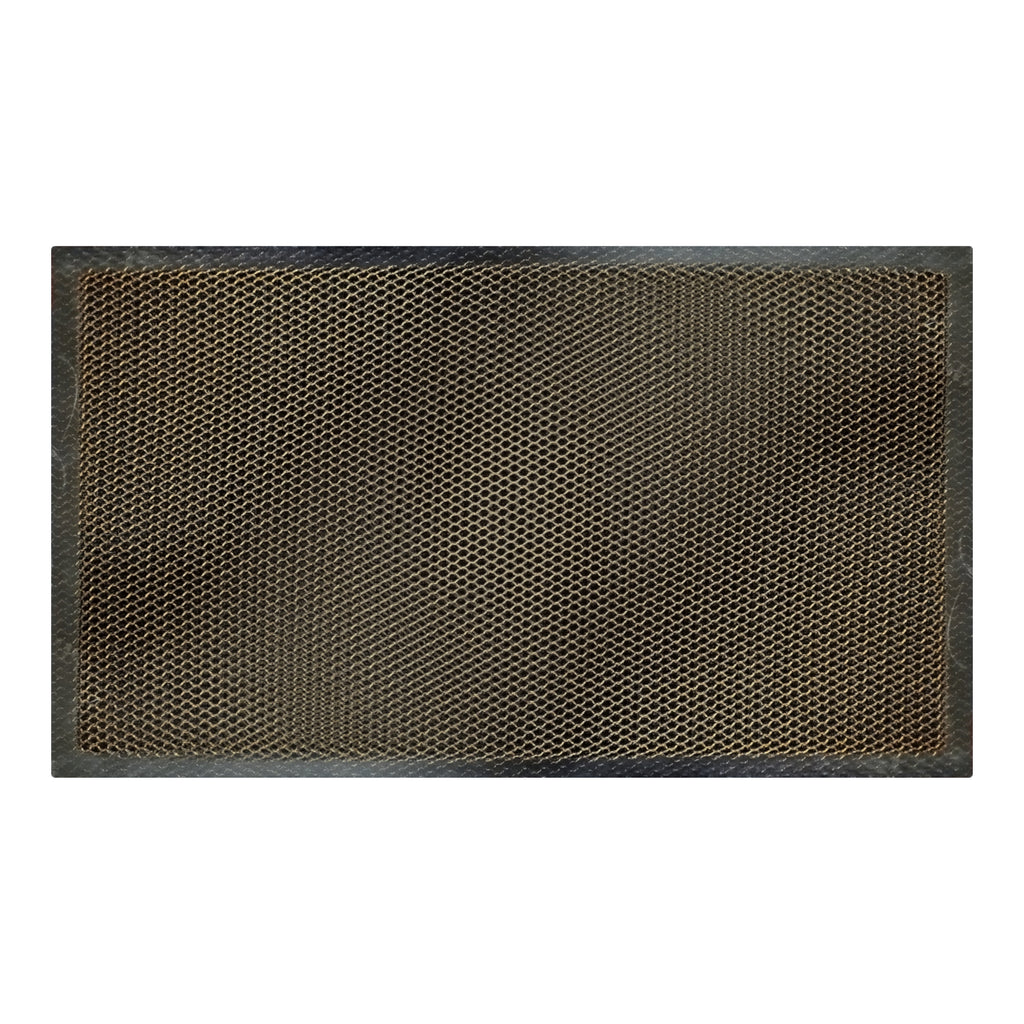 Tapete De Entrada Herning 45x75 Cm Negro/Naranja