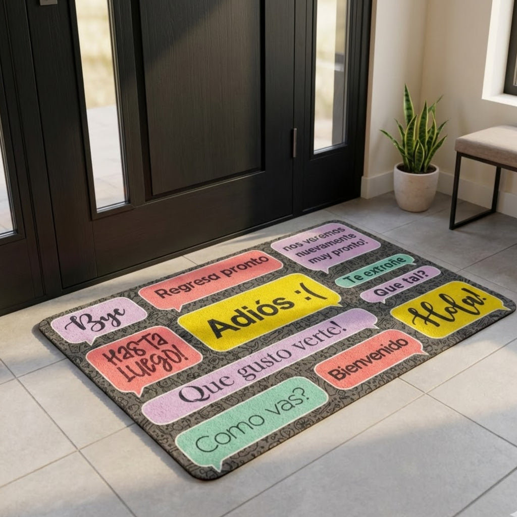 Tapete De Entrada Welcome 40x60 Cm Diseño 100 Setx2 unidades