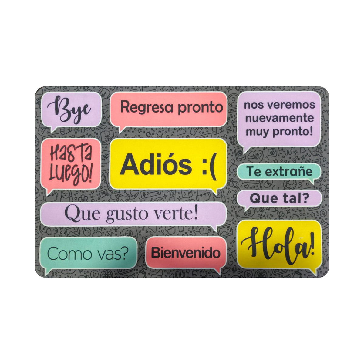 Tapete De Entrada Welcome 40x60 Cm Diseño 100 Setx2 unidades