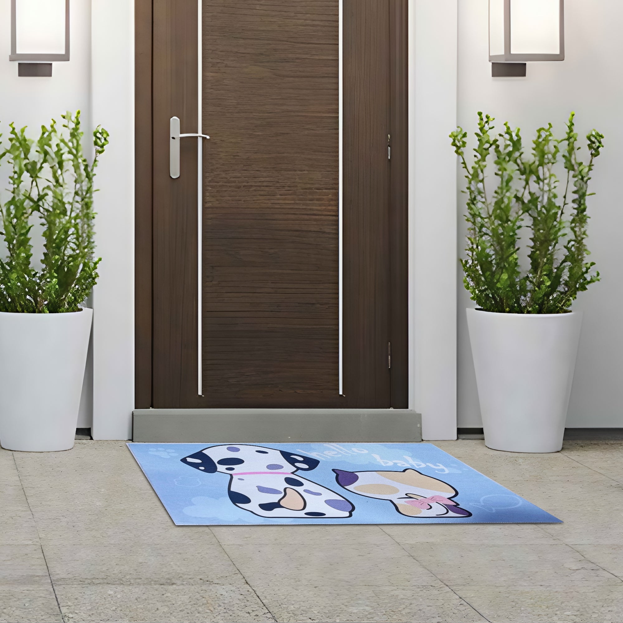 Tapete de entrada pet impreso new 45x75 cm 300 setx2 unidades
