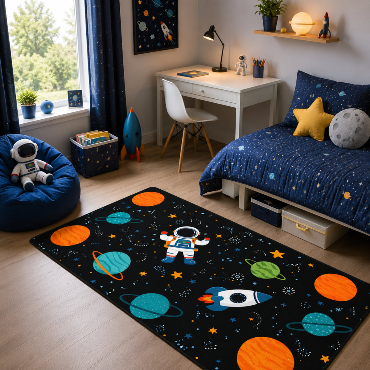Alfombra Decorativa Infantil 80x150 Cm Diseño 200