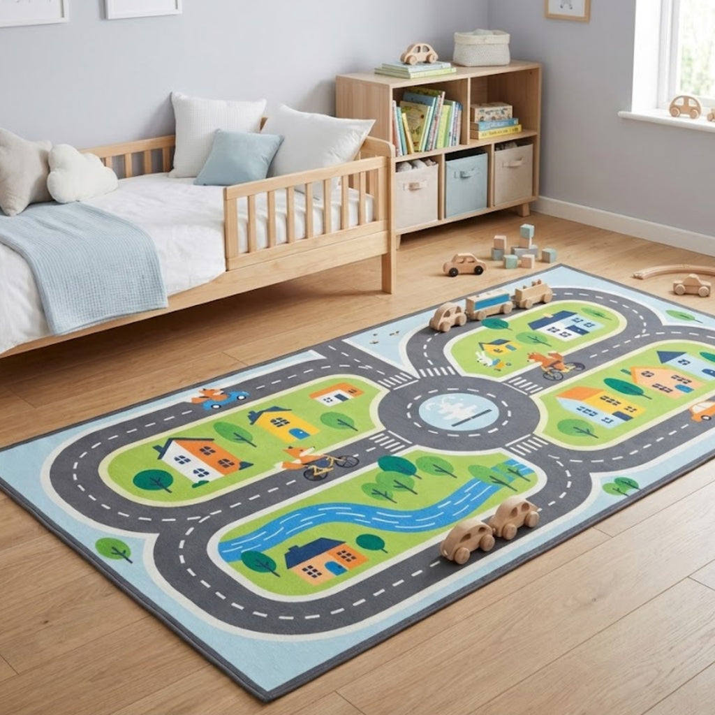Alfombra Decorativa Infantil 80x150 Cm Diseño 300