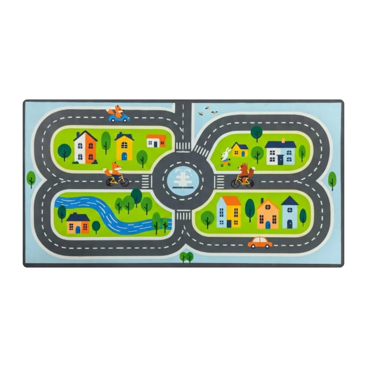Alfombra Decorativa Infantil 80x150 Cm Diseño 300