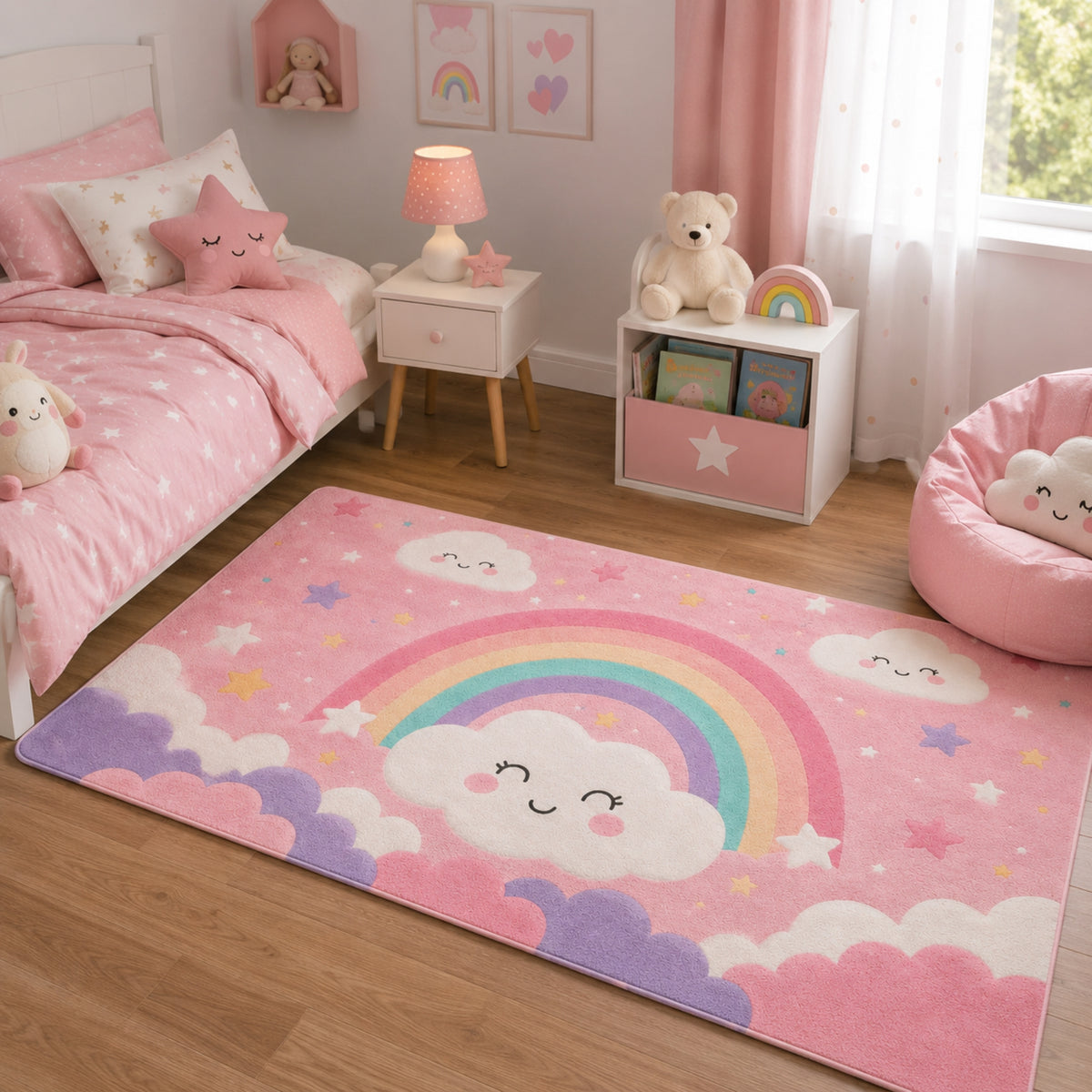 Alfombra Decorativa Infantil 80x150 Cm Diseño 400