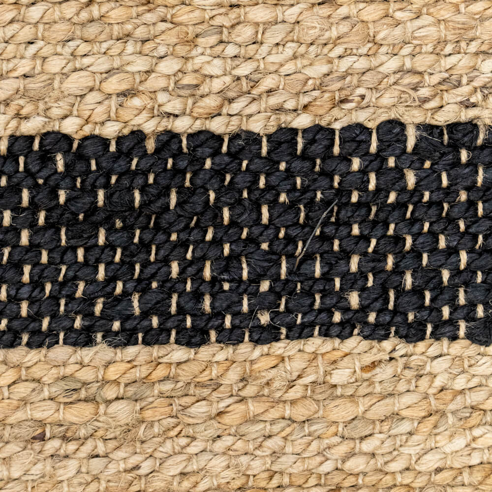 Alfombra Yute Lotus Black 200x300 Cm