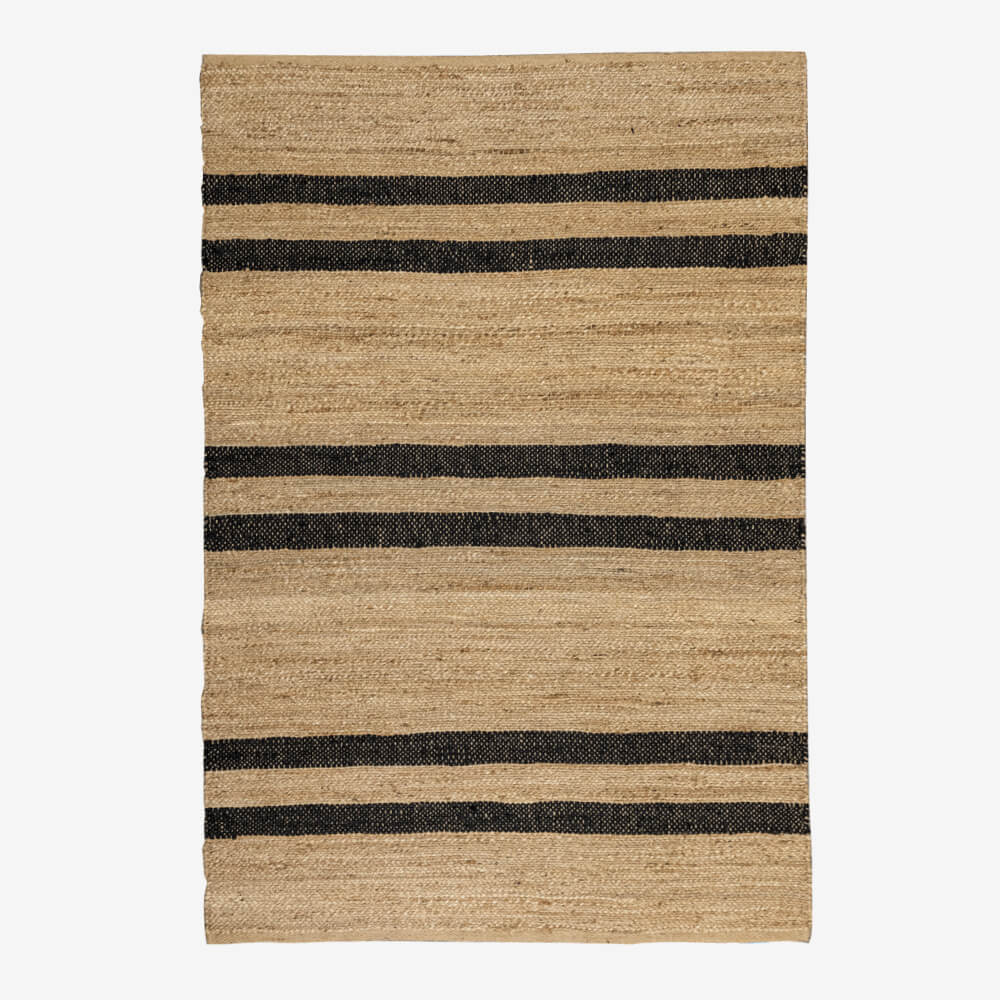 Alfombra Yute Lotus Black 200x300 Cm