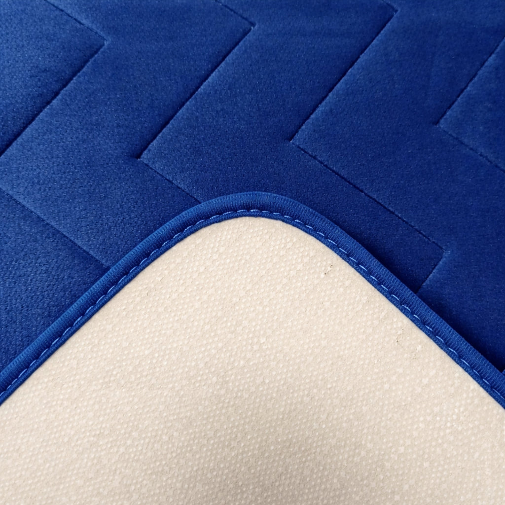Tapete De Baño Memory 40x60 Cm Setx2 Unds Azul Oscuro