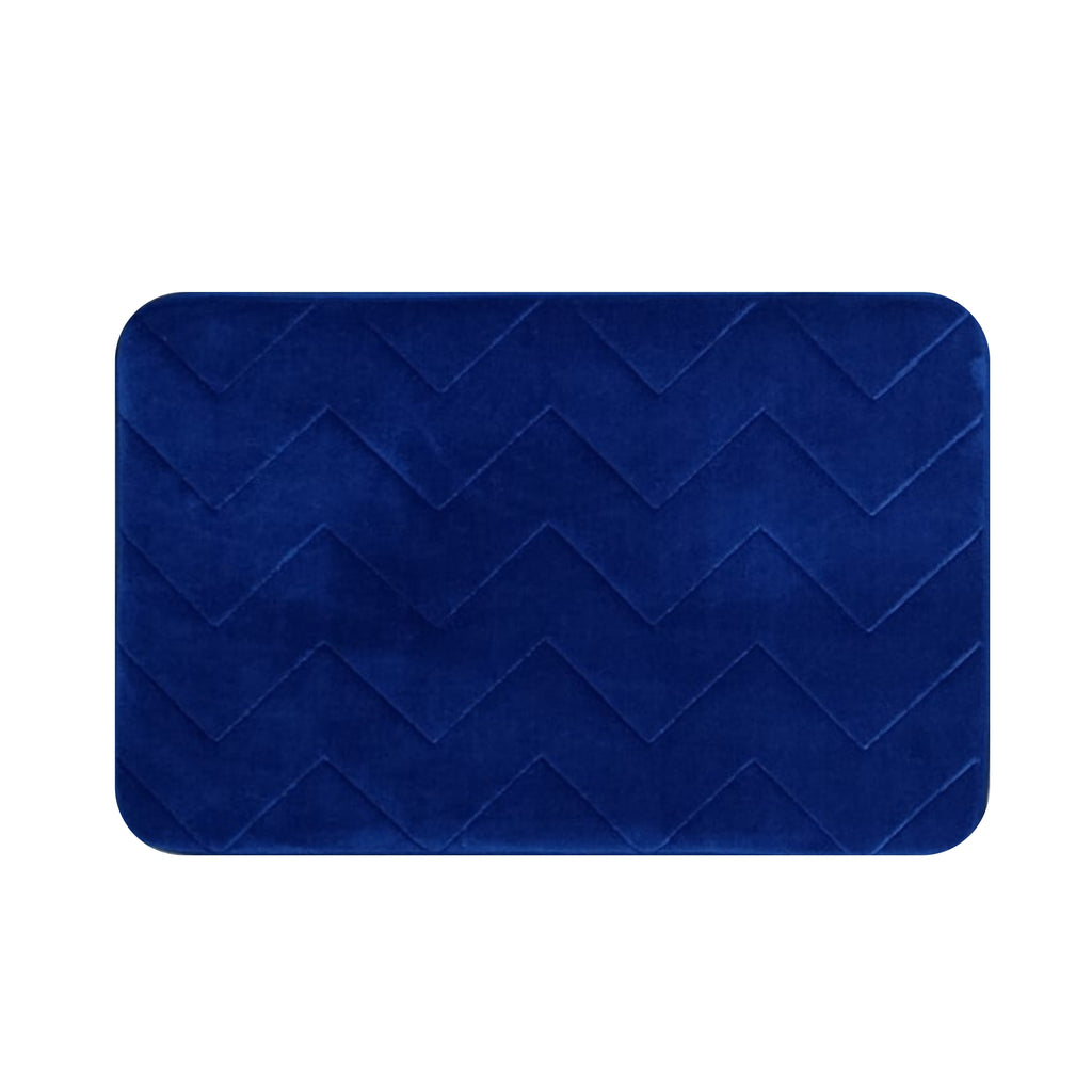 Tapete De Baño Memory 40x60 Cm Setx2 Unds Azul Oscuro