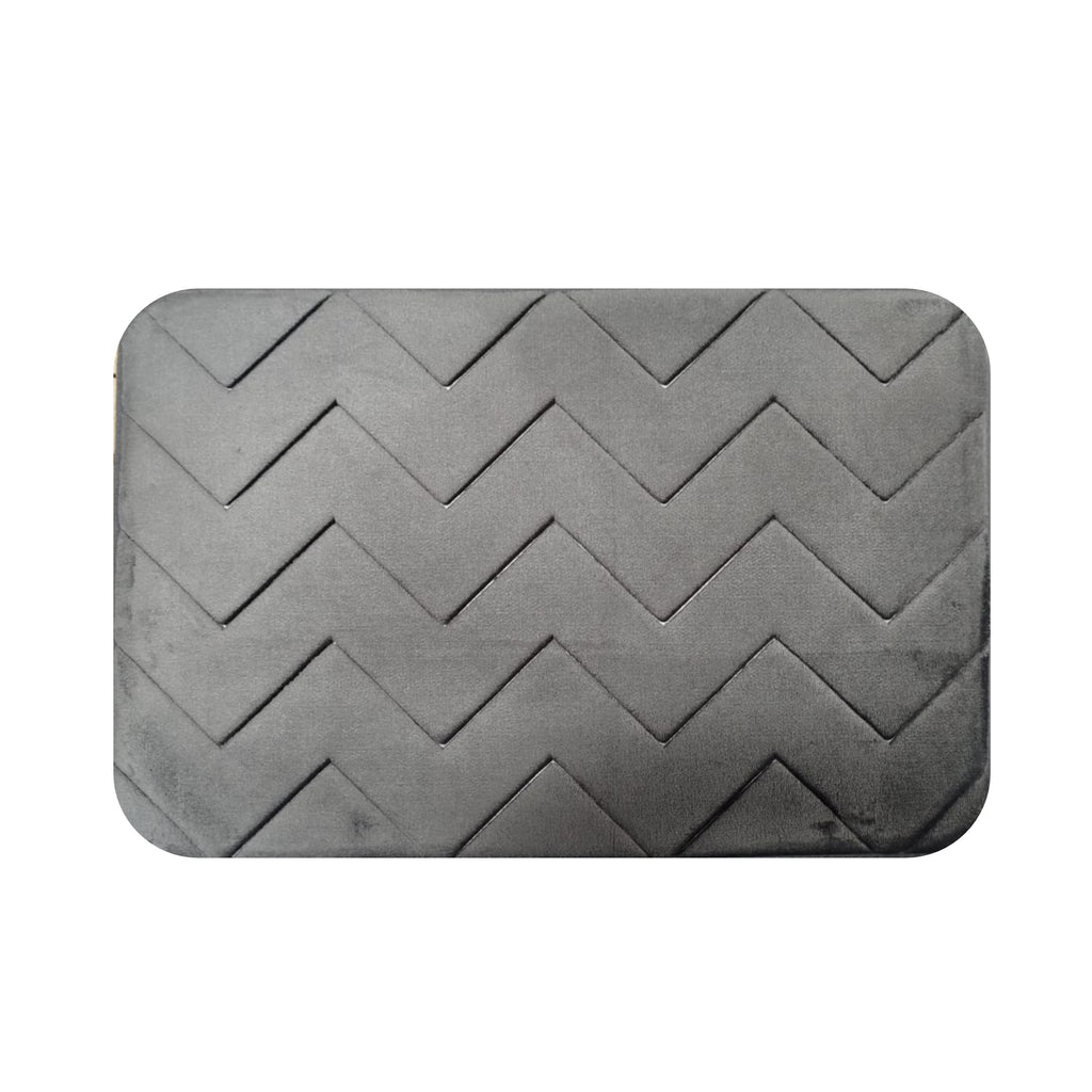 Juego De Baño Memorie x 3 Piezas Gris Oscuro