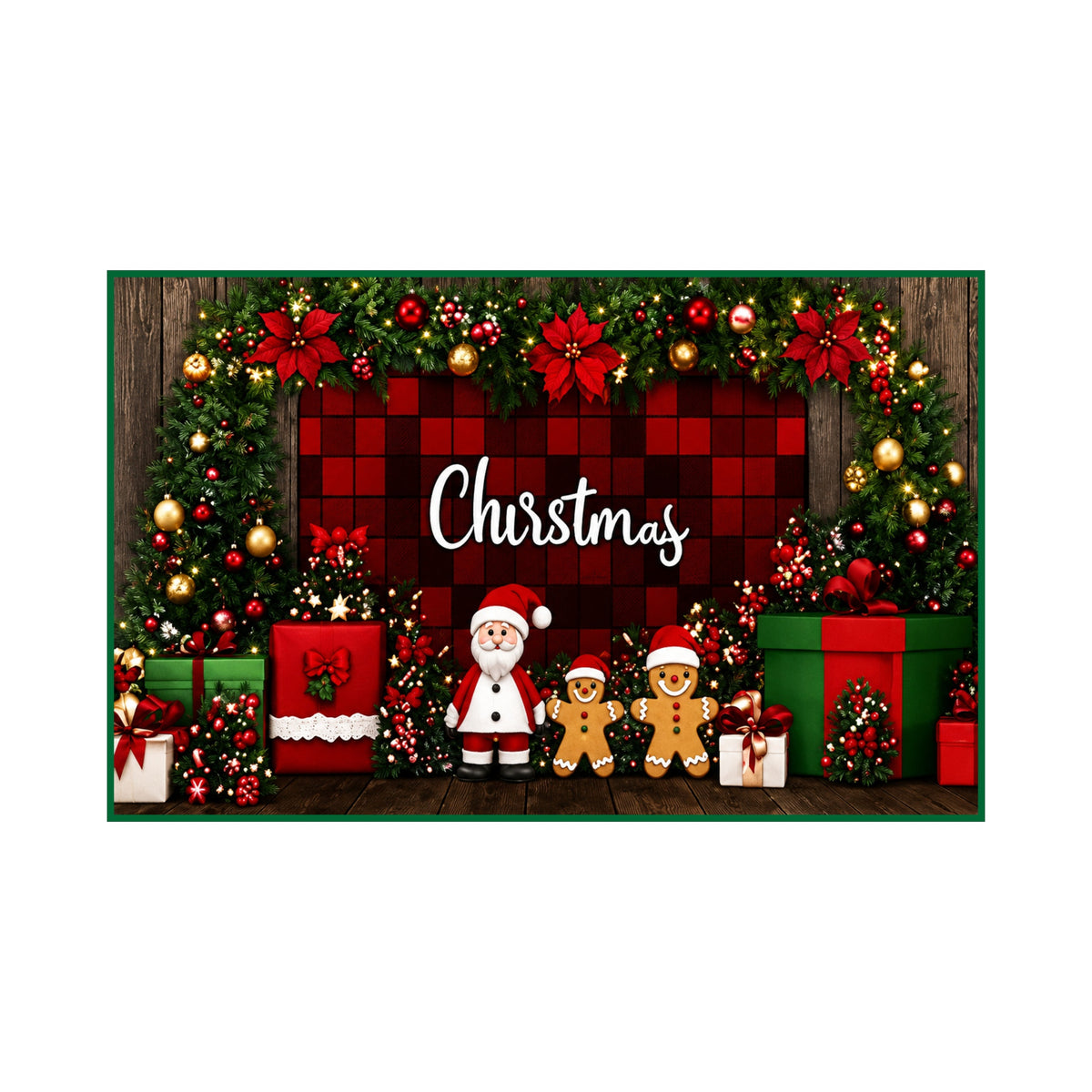 Alfombra Decorativa Navidad 50X80 Cm diseño 100 (setx2 unidades)