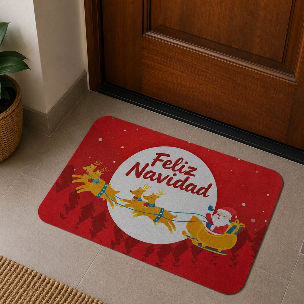 Alfombra Decorativa Navidad 40x60 Cm diseño 102 (setx2 unidades)