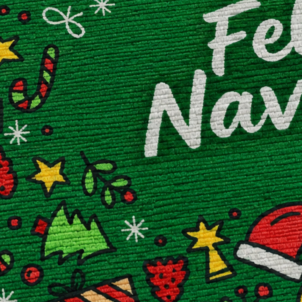 Alfombra Decorativa Navidad 40x60 Cm diseño 103 (setx2 unidades)