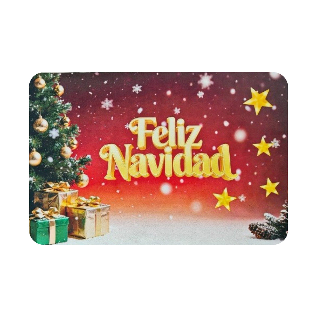 Alfombra Decorativa Navidad 40x60 Cm diseño 105 (setx2 unidades)