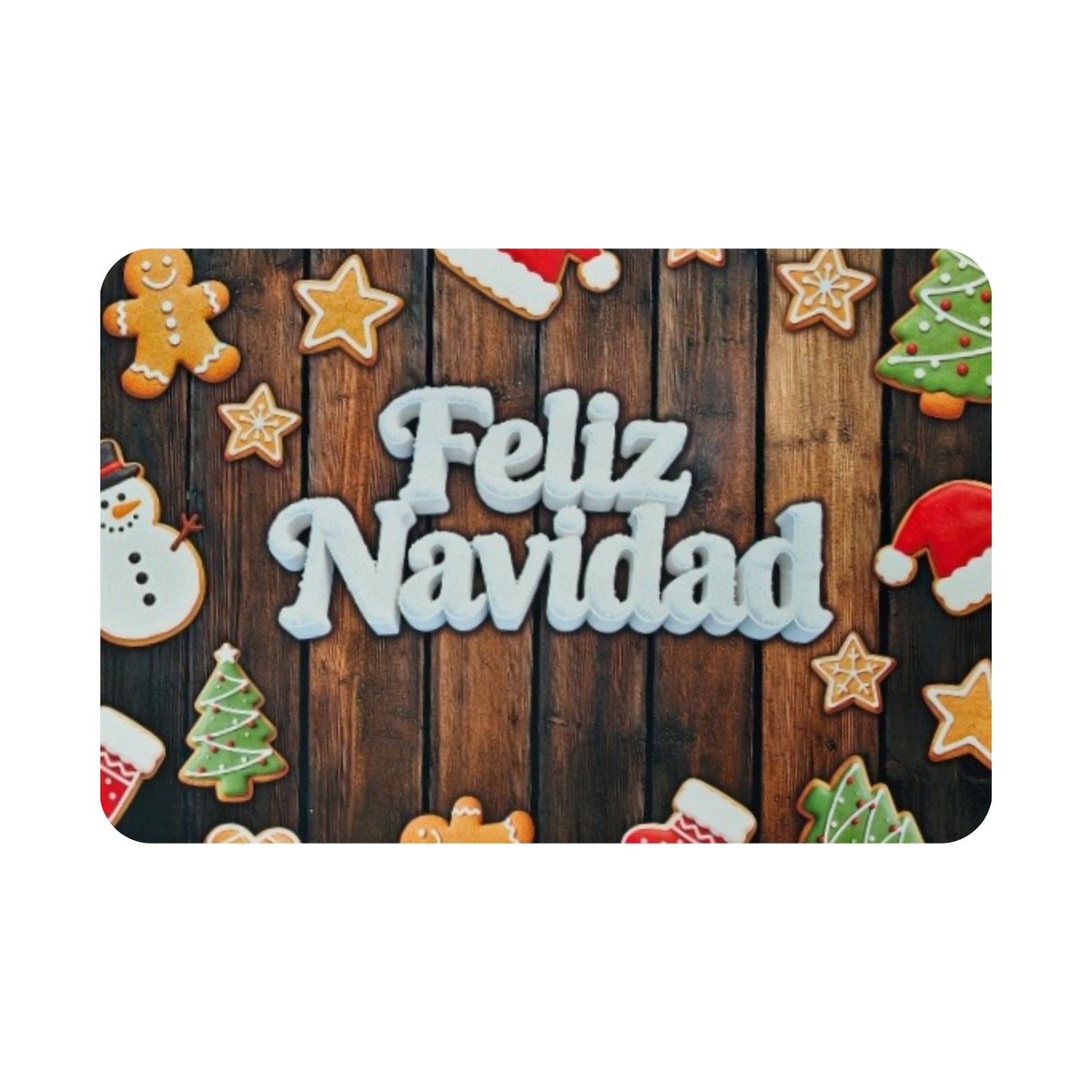 Alfombra Decorativa Navidad 40x60 Cm diseño 107 (setx2 unidades)