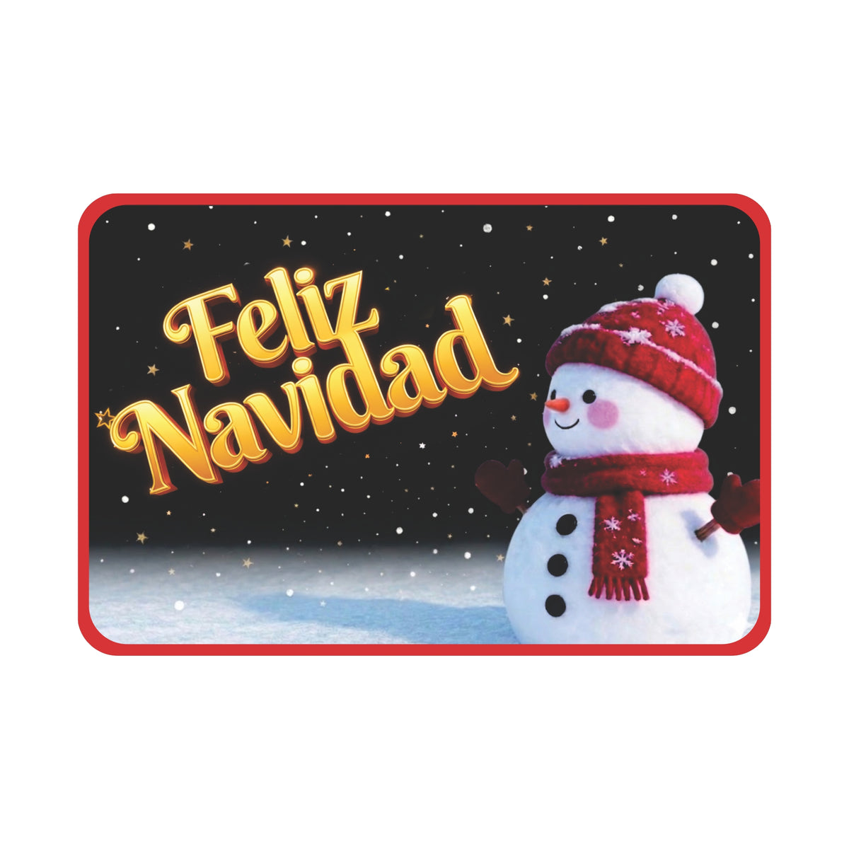 Alfombra Decorativa Navidad 40x60 Cm diseño 108 (setx2 unidades)