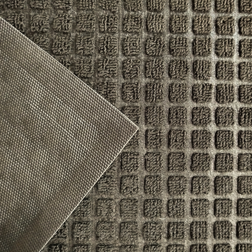 Tapete De Entrada Cuadros 45x75 Cm Negro