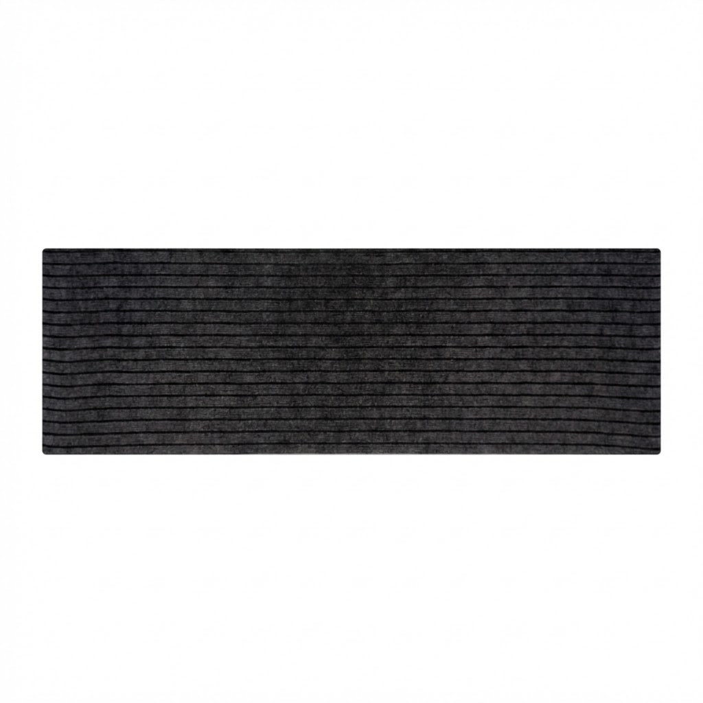 Tapete Camino Acanalado 60x180 Cm Gris Oscuro