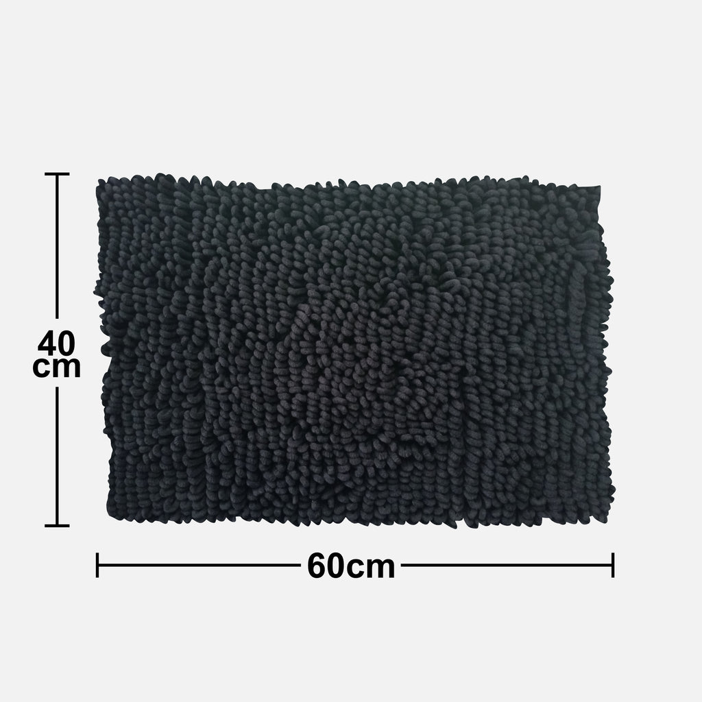 Alfombra De Baño Loop Soft 40x60 Cm Negro