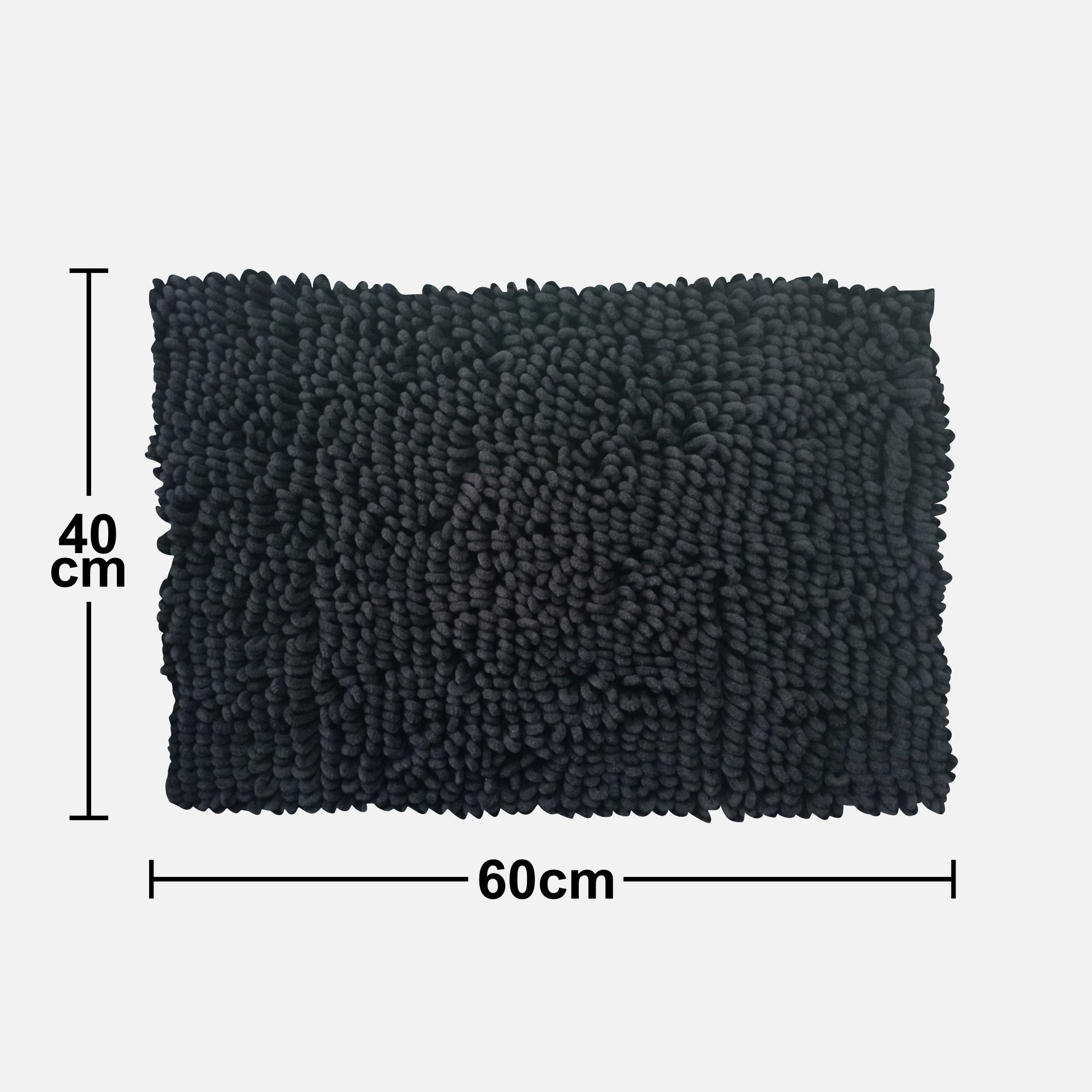 Alfombra De Baño Loop Soft 40x60 Cm Negro