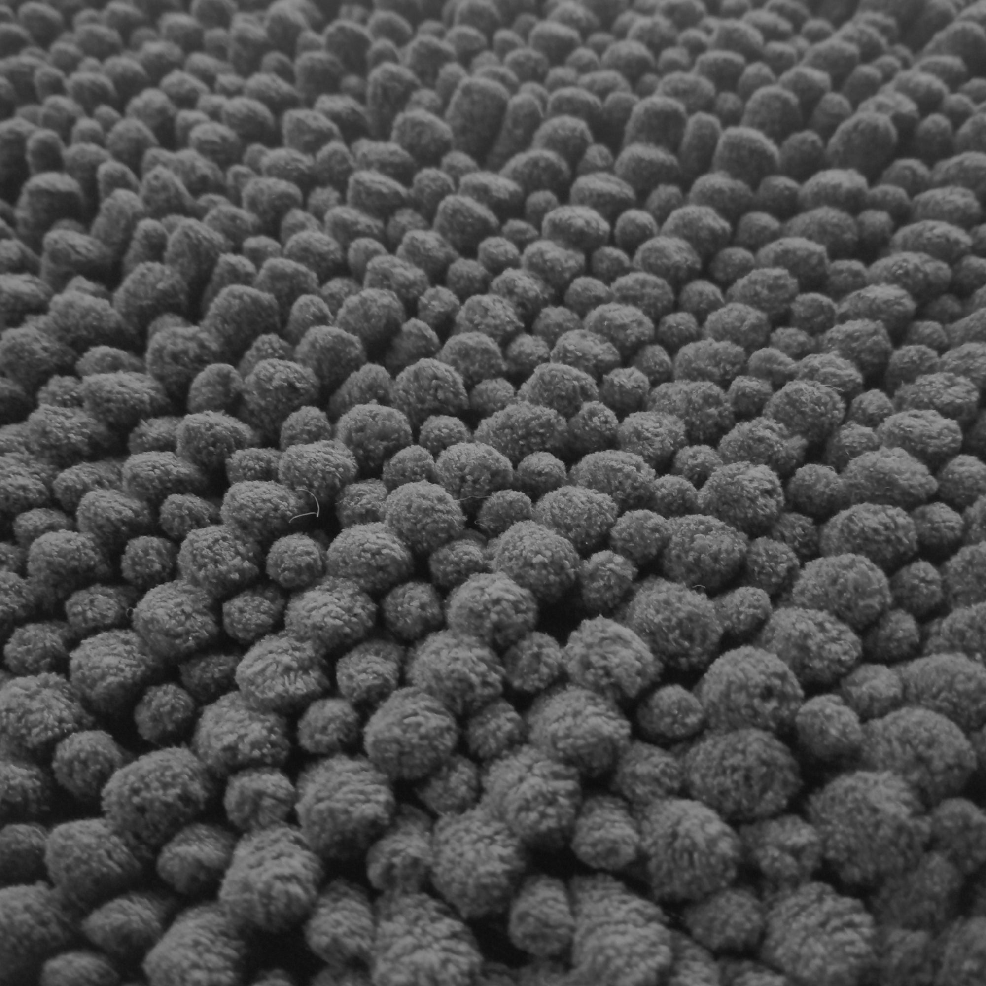 Alfombra De Baño Mix Chenille 40x60 Cm Gris Oscuro