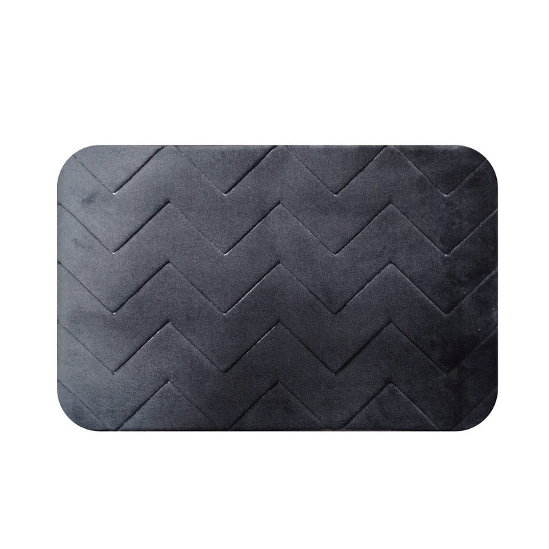 Tapete De Baño Memorie 40x60 Cm Setx2 Unds Negro