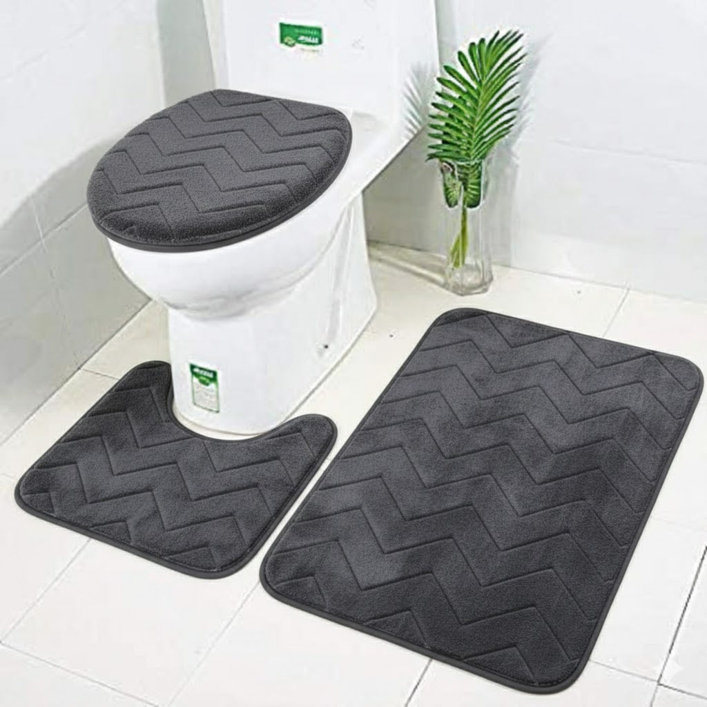 Juego De Baño Memorie Por 3 piezas Negro