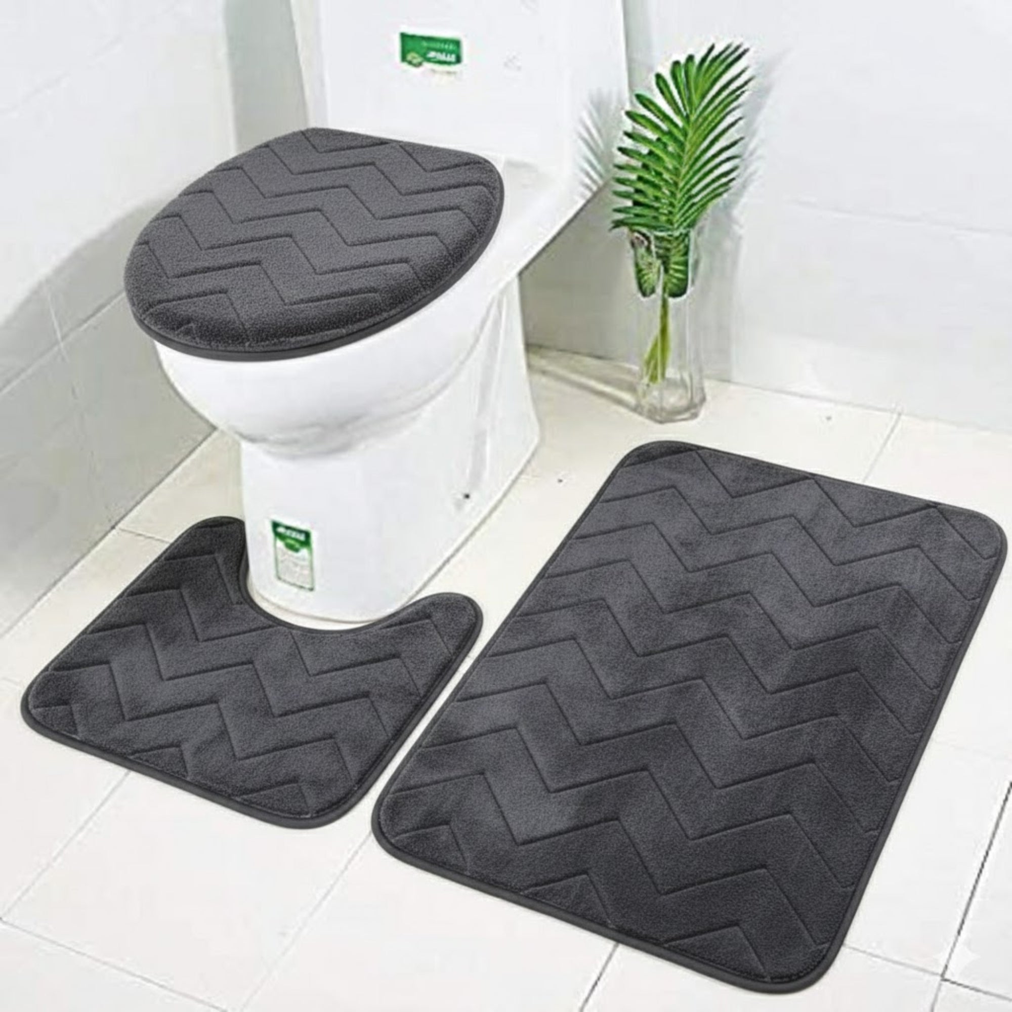 Juego De Baño Memorie Por 3 piezas Negro