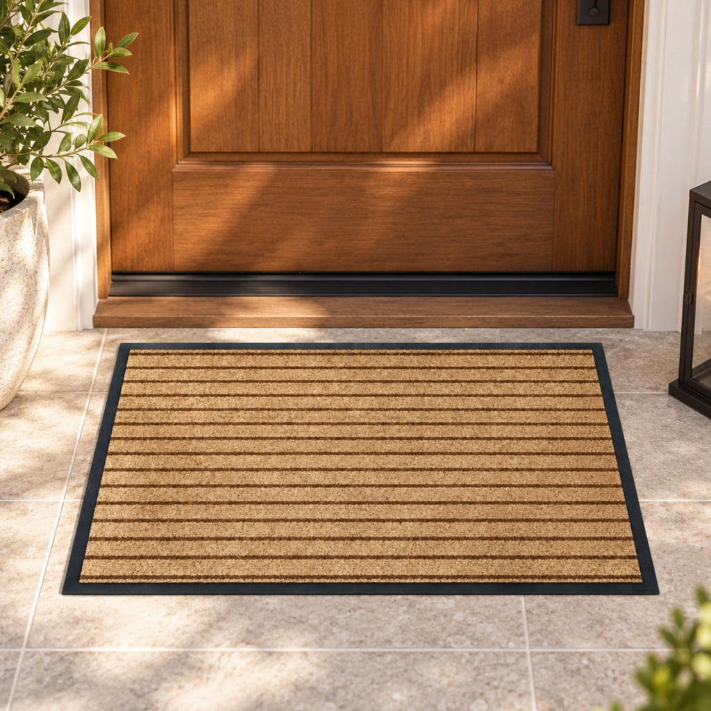 Tapete De Entrada Panama 60x90 Cm Cafe Setx2 unidades