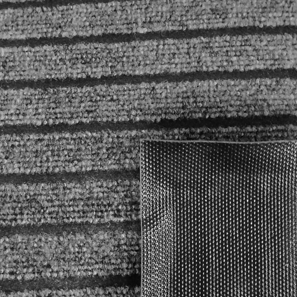 Tapete De Entrada Panama 60x90 Cm Gris - Negro Setx2 unidades