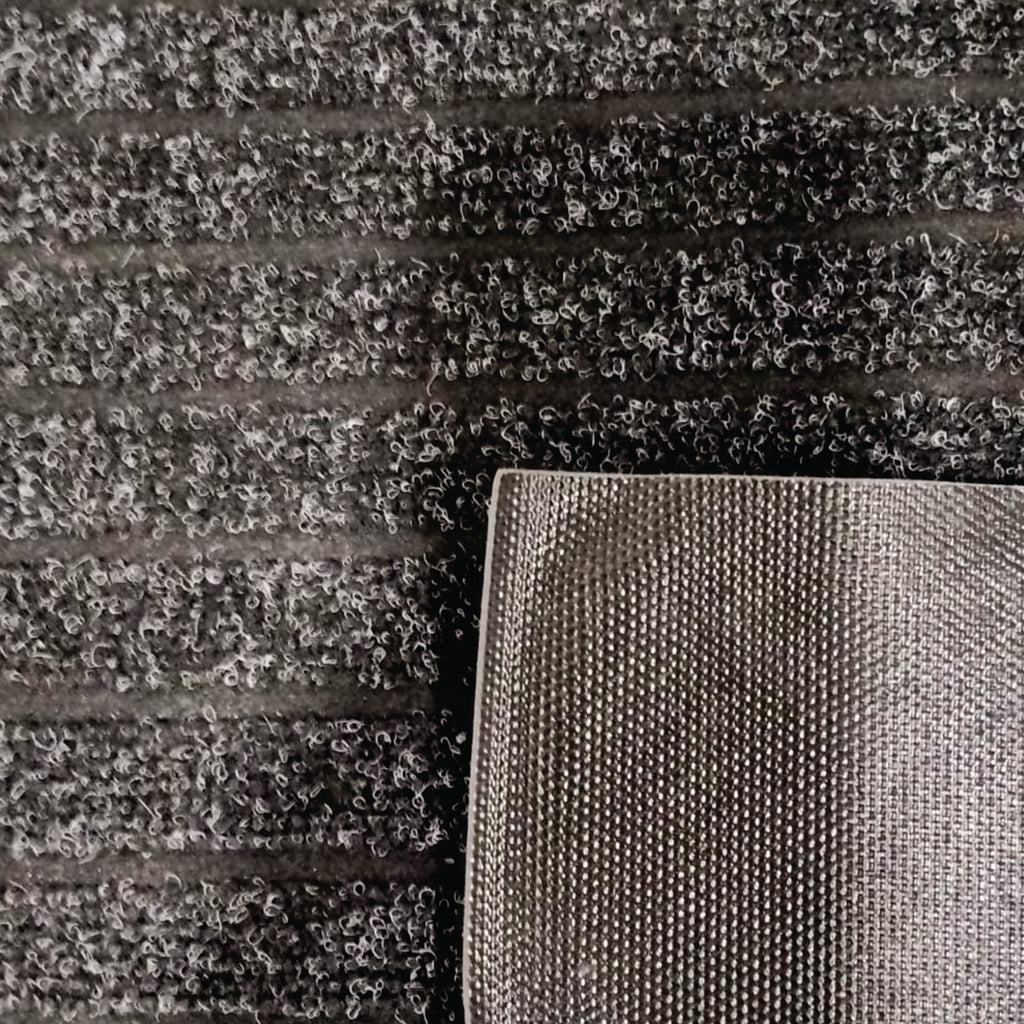 Tapete De Entrada Panama 60x90 Cm Negro Setx2 unidades