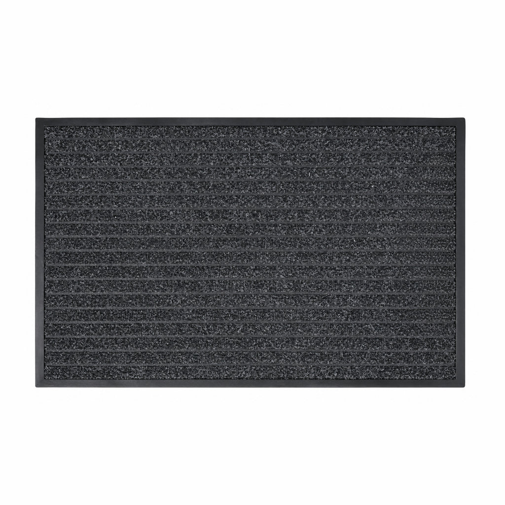 Tapete De Entrada Panama 60x90 Cm Negro Setx2 unidades