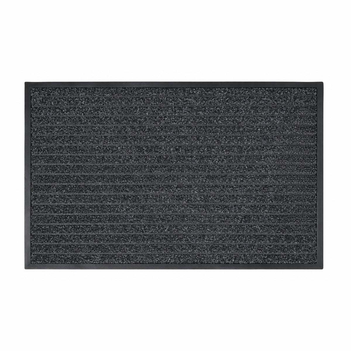 Tapete De Entrada Panama 60x90 Cm Negro Setx2 unidades