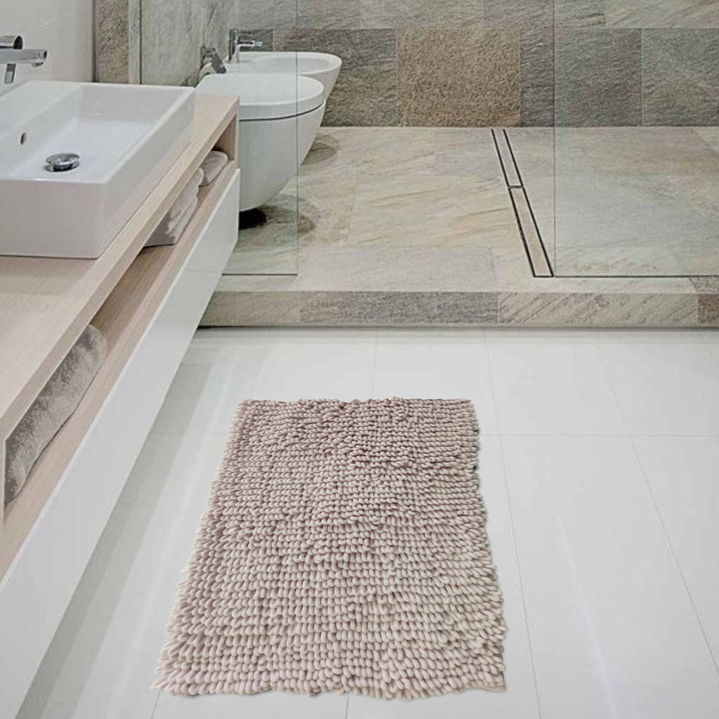 Alfombra De Baño Loop Soft 40x60 Cm Beige