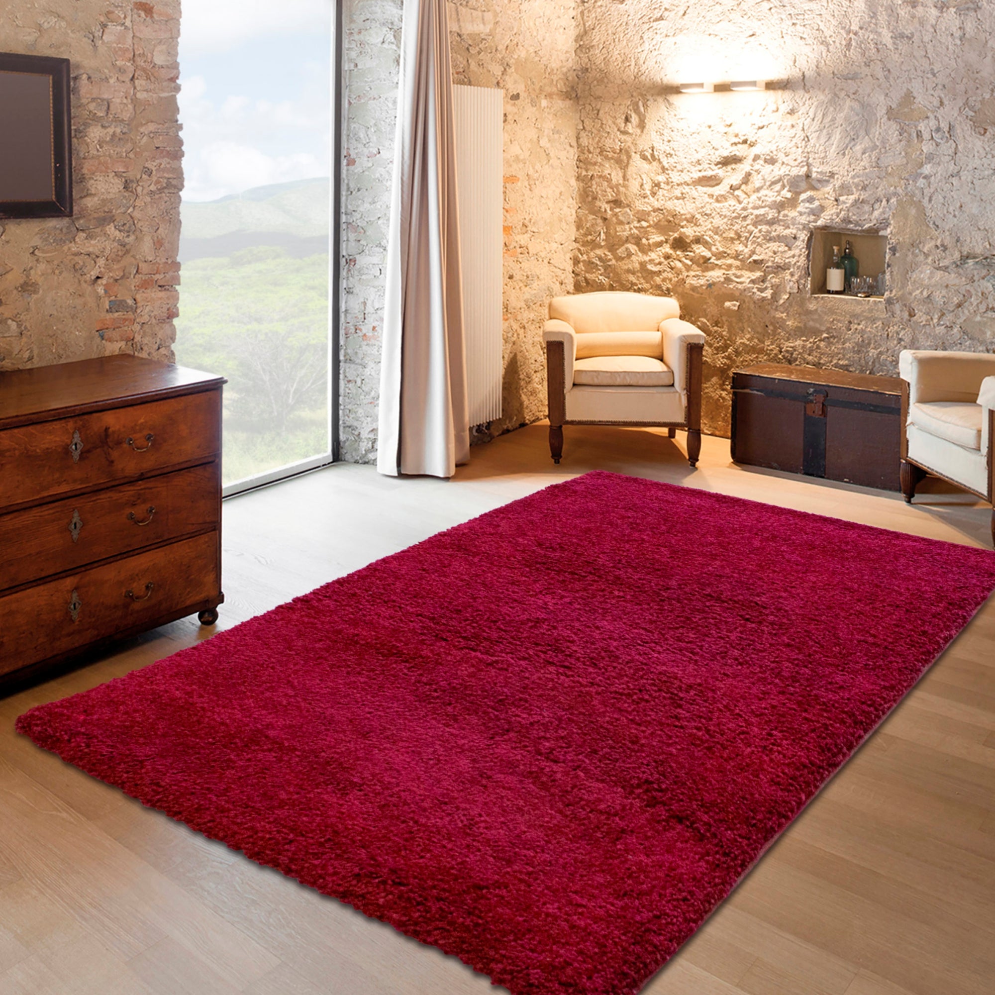 Alfombra Element 160x230 Cm Rojo