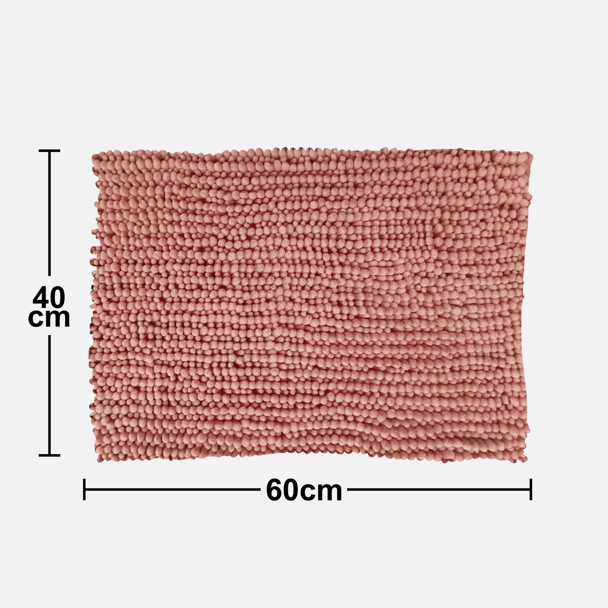 Alfombra De Baño Mix Chenille 40x60 Cm Rosa