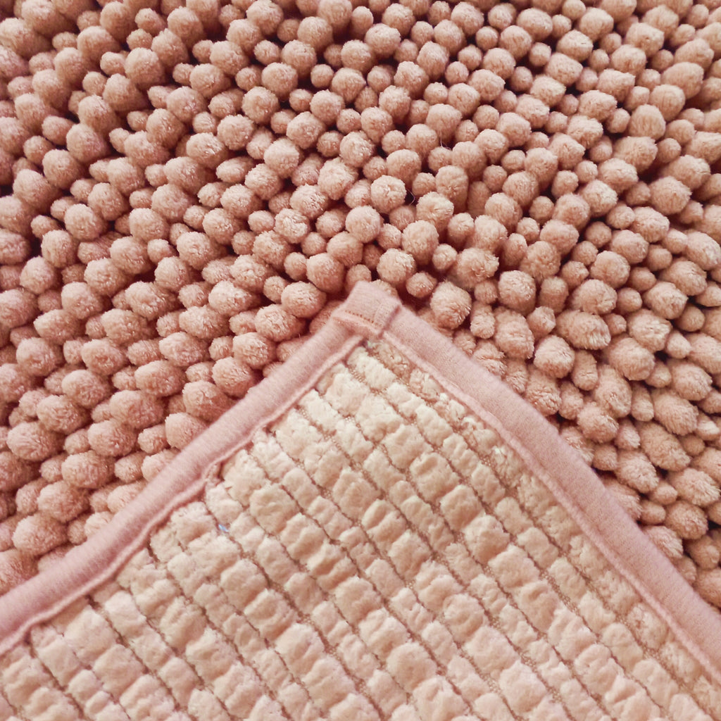 Alfombra De Baño Mix Chenille 40x60 Cm Rosa