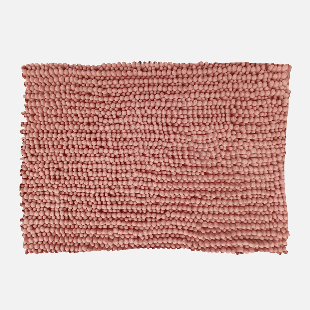 Alfombra De Baño Mix Chenille 40x60 Cm Rosa