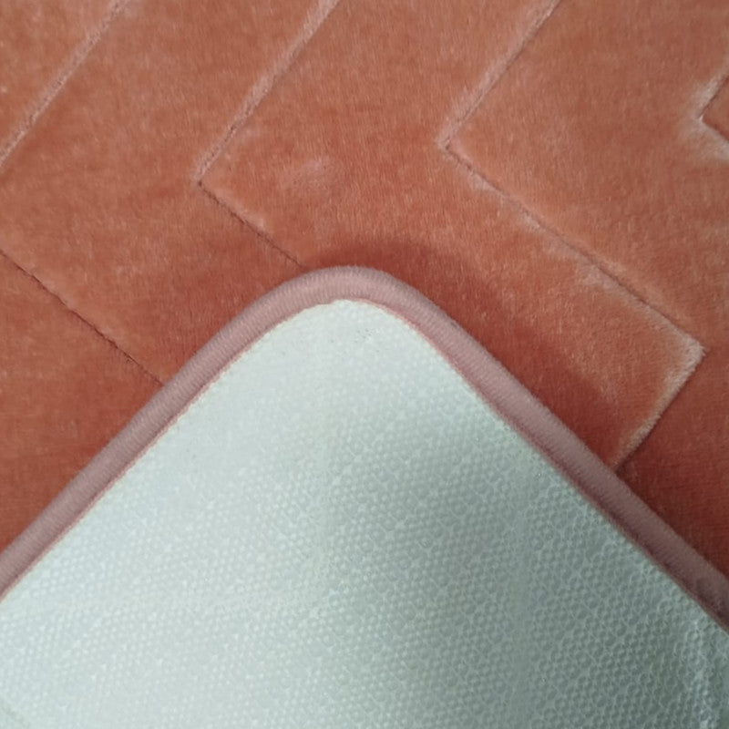 Tapete De Baño Memorie 40x60 Cm Setx2 Unds Rosa