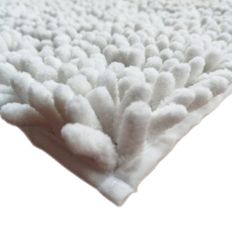 Tapete De Baño Shaggy Coral 40x60 Cm Blanco