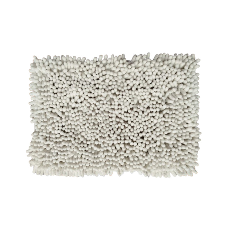 Tapete De Baño Shaggy Coral 40x60 Cm Blanco