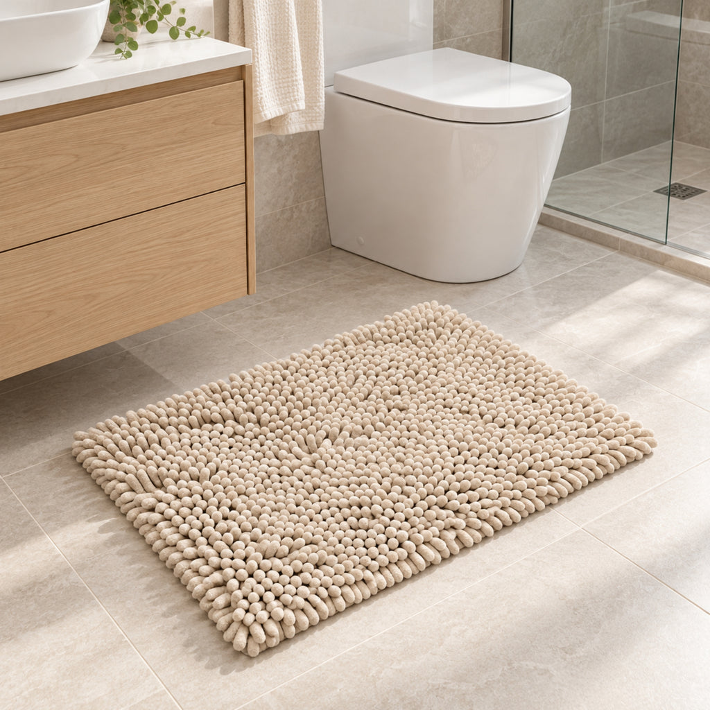 Alfombra Shaggy Coral 40x60 Cm Beige