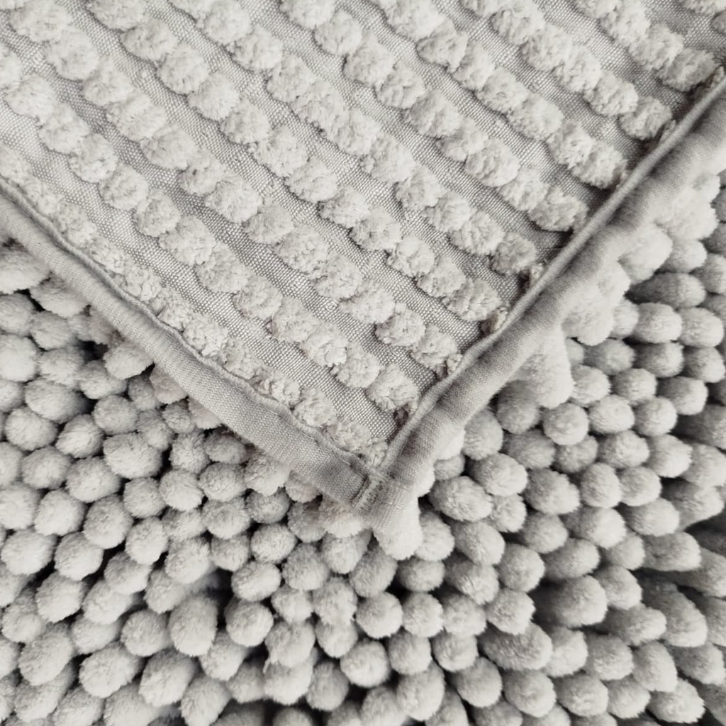 Alfombra Shaggy Coral 40x60 Cm Gris
