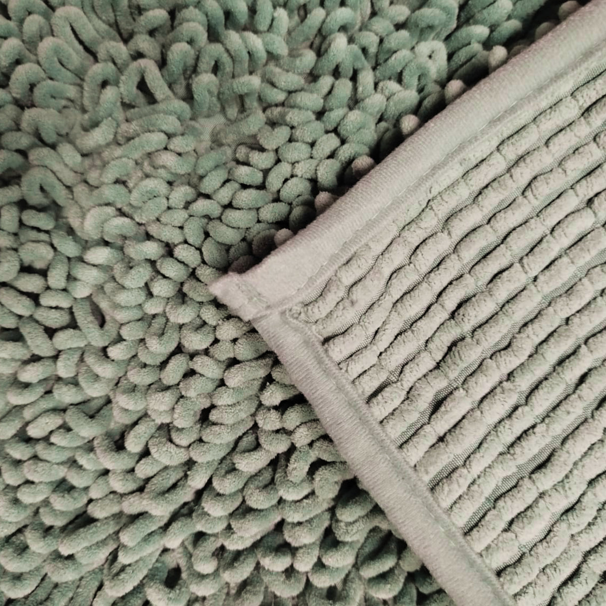 Alfombra baño loop soft 40x60 verde