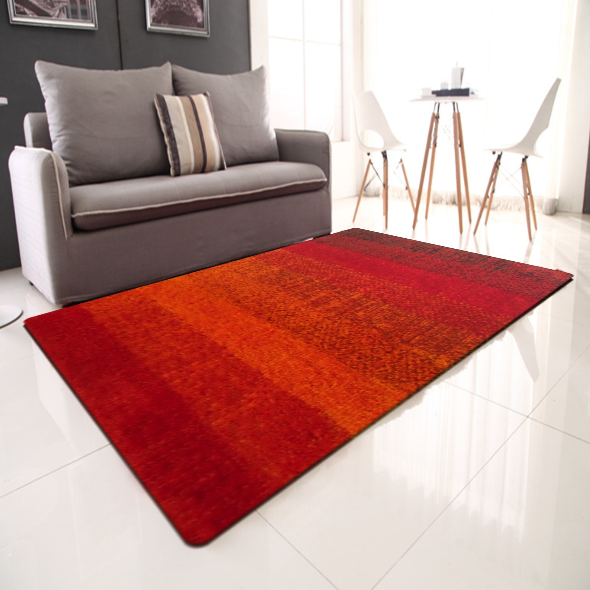 Alfombra Lexus 200x285 Cm Negro Naranja