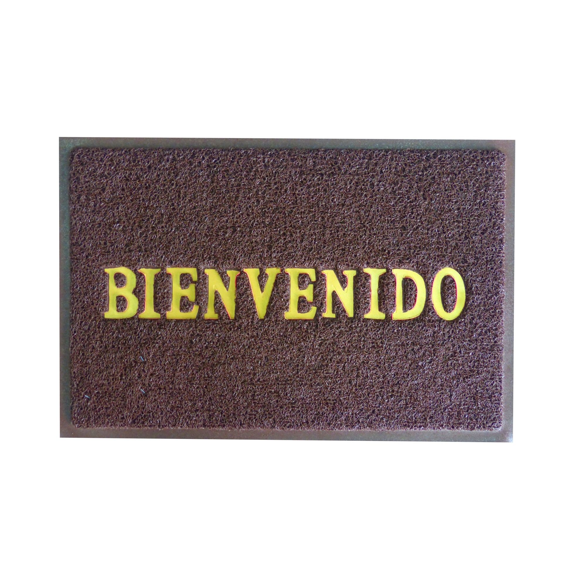 Tapete De Entrada Bienvenido 38x58 Cm Cafe Setx2 Unidades